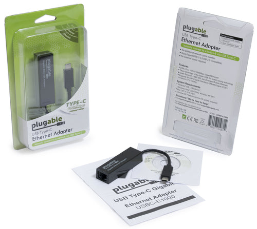 PLUGABLE USBC-E1000 USB C ETHERNET ADAPTER