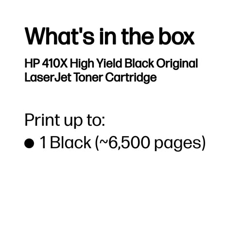 410X BLACK TONER CARTRIDGE FOR LASERJET