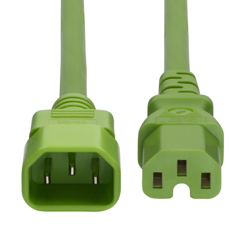 6FT HEAVY DUTY EXTENSION CORD IEC 60320 C14 TO C15 15A 250V (8915-4606-POWER-CORD)