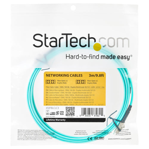 3M MULTIMODE FIBER OPTIC CABLE OM3 LC/LC 50/125 LSZH FIBER CABLE