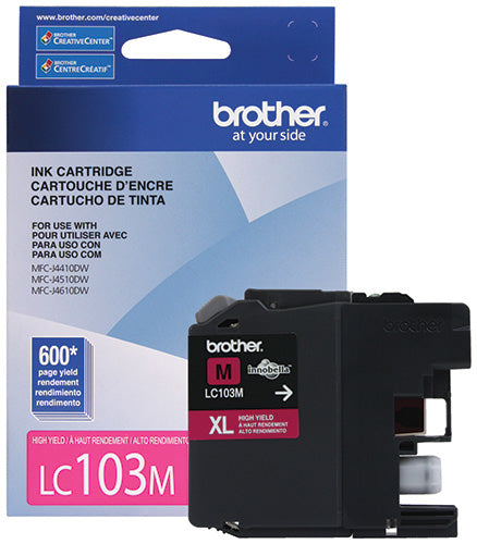 LC103M MAGENTA INK CARTRIDGE FOR MFCJ4410DW 4510DW 4610DW