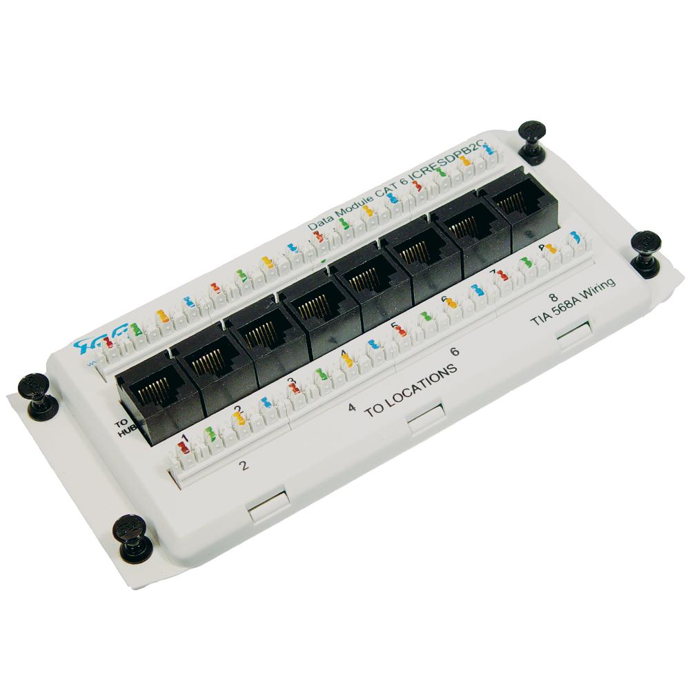 DELUXE SERIES- CAT 6 DATA- 8-PORT