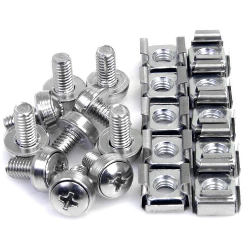 50PK M6CAGE NUTS SCREWS