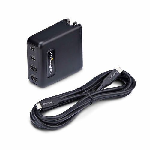 100W USB-C WALL CHARGER GAN POWER ADAPTER 2X USB-C/2X USB-A