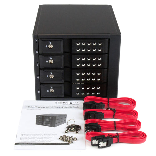 HARD DRIVE BAY MOBILE RACK 3.5 SATA SAS HDD TRAYLESS HOT SWAP