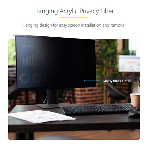 27IN MONITOR PRIVACY SCREEN - HANGING ACRYLIC FILTER/SHIELD