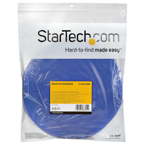 50FT HOOK AND LOOP TAPE ROLL REUSABLE CABLE MANAGEMENT STRAPS