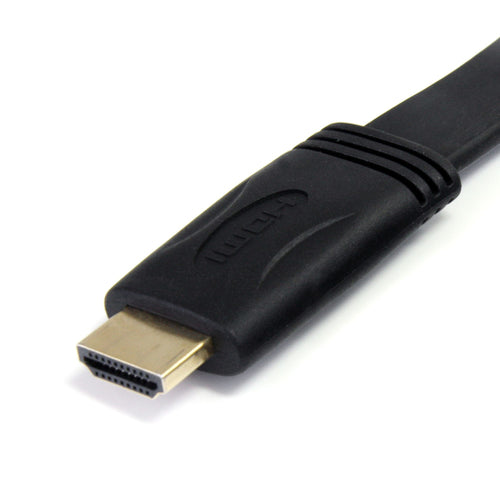 25FT FLAT HDMI CABLE HIGH SPEED HDMI TO HDMI CORD UHD 4K 30 HZ M/M