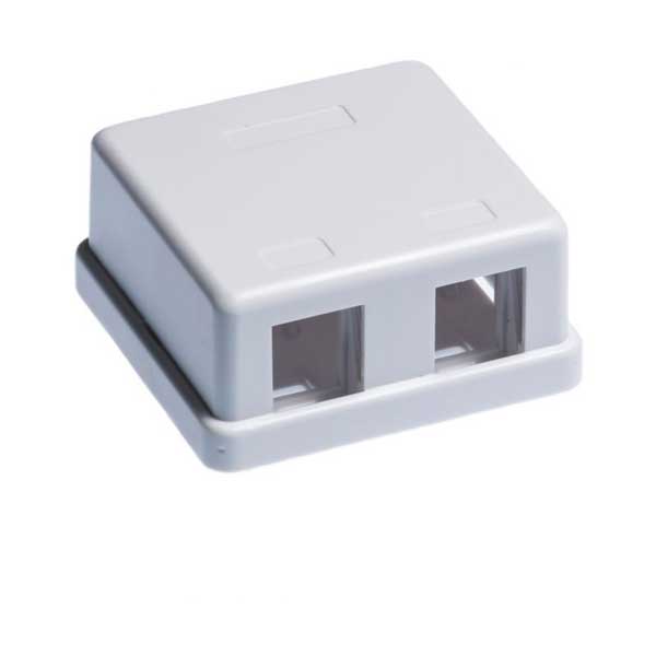 SMB-2WH-S SURFACE BOX 2 PORT WHITE