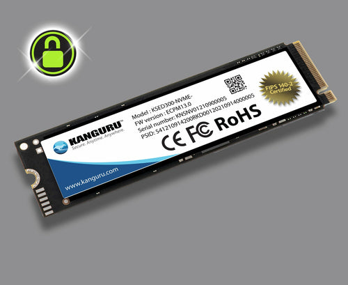 2TB M.2 NVME KANGURU SED300 FIPS 140-2 HARDWARE ENCRYPTED M.2