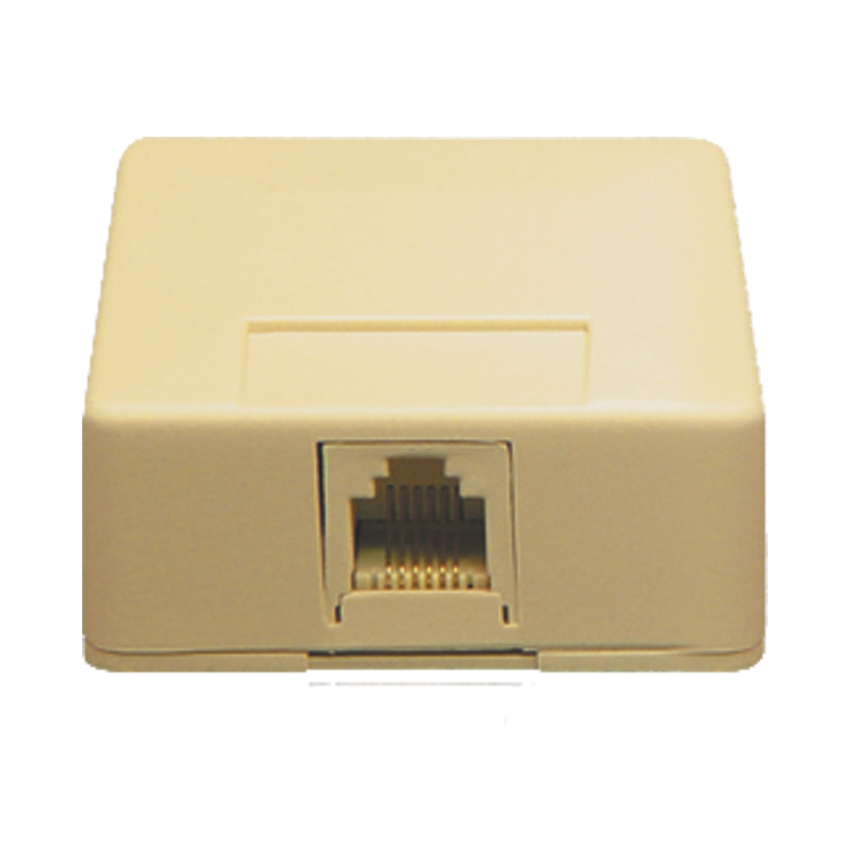 SURFACE MOUNT JACK- 6P6C- IVORY
