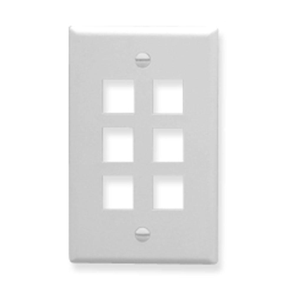 IC107F06WH- 6Port Face White