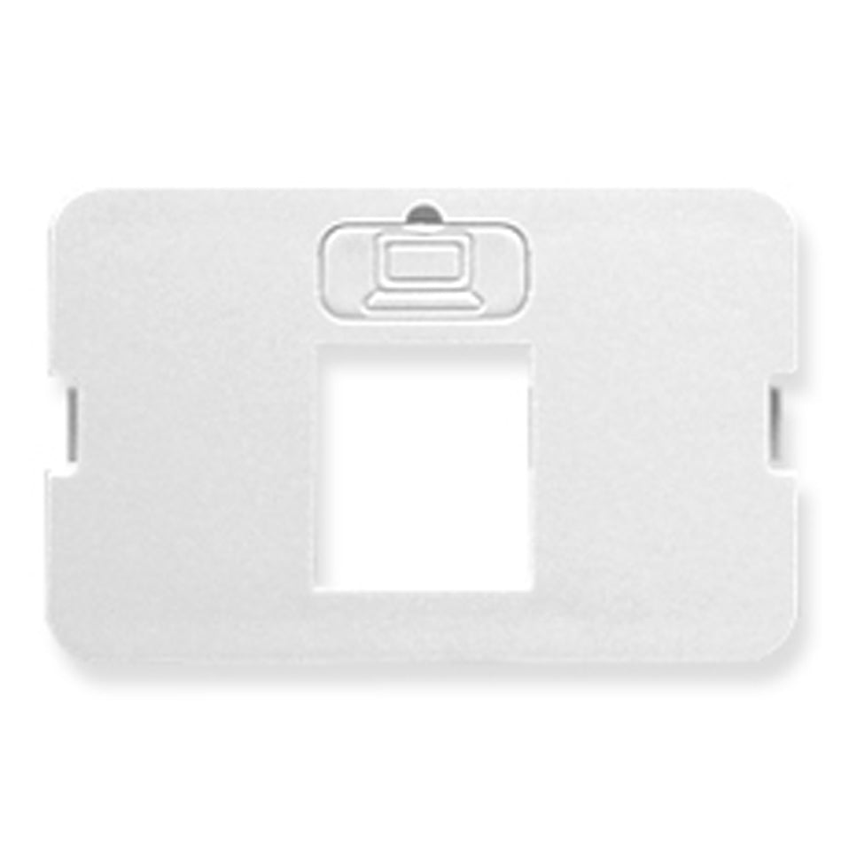 BEZEL- ELITE- FLAT- 1-PORT- WHITE