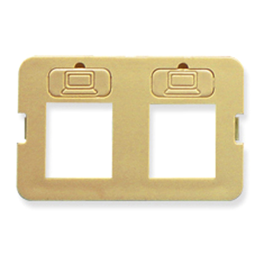 BEZEL- ELITE- FLAT- 2-PORT- IVORY