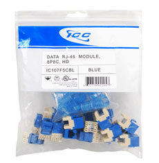 MODULE- CAT 5e- HD- 25 PK- BLUE
