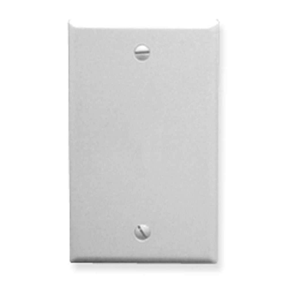 Flush Wall Plate Blank WHITE