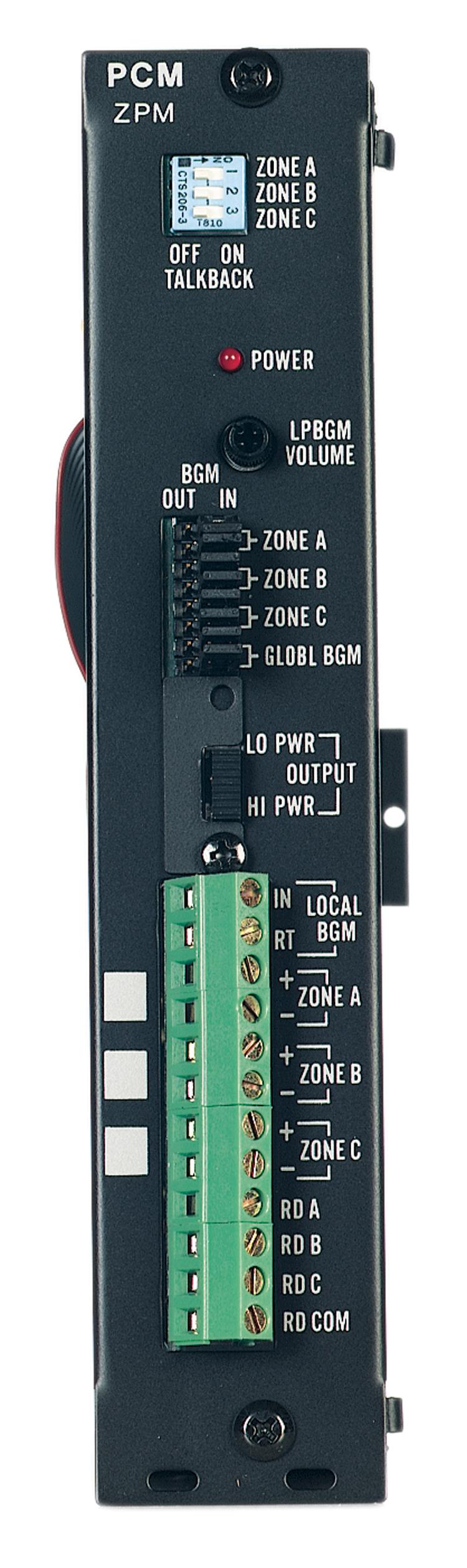 Zone Paging Module for PCM2000