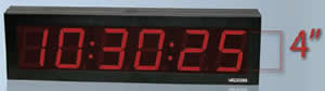 IP PoE 6 Digit- 4 inch Digital Clock- Do