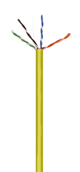 CAT6 UTP PLENUM NO SPLINE YELLOW