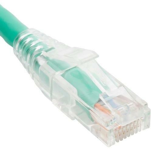 PATCH CORD- CAT 6- CLEAR BOOT- 7' GREEN