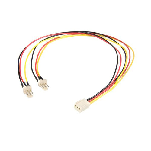TX3 FAN POWER SPLITTER CORD 3 PIN FAN POWER SPLITTER Y CABLE 12IN