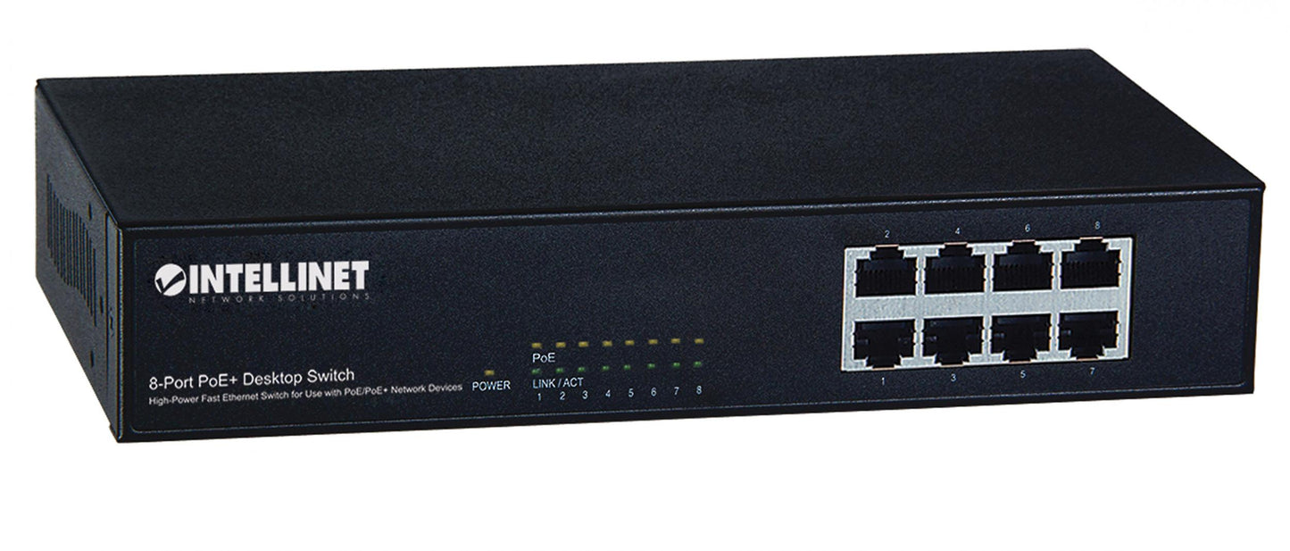 8 Port POE 10/100 Desktop Switch