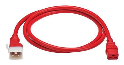 PDU POWER CORD C19 P-LOCK LITE C20 20A 250V 12AWG 6FT RED 6-PACK (P036-EN6-ARD-6)