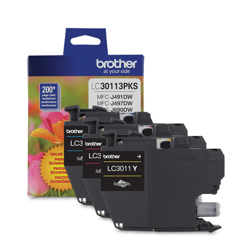 3PK LC30113PKS CLR INK MFCJJ491DW J497DW J690DW J895DW