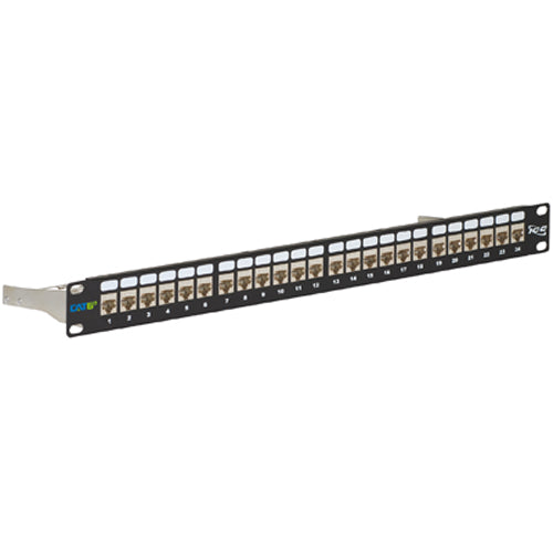 PATCH PANEL-CAT 6A-SHIELDED 24-P-1RMS