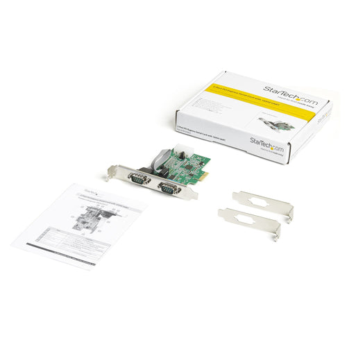 2 PORT PCI EXPRESS RS232 SERIAL ADAPTER CARD PCIE TO 2X SERIAL DB9