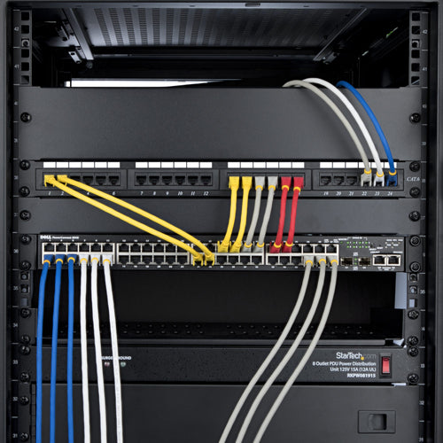 CAT6A ETHERNET CABLE - RED 10GBE S/FTP LSZH 100W POE
