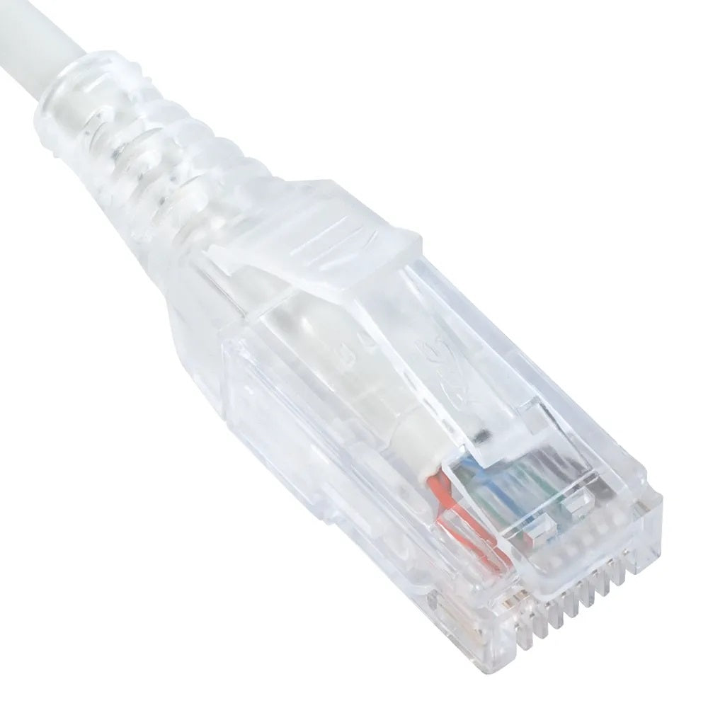 PATCH CORD- CAT 6 SLIM CLEAR SR 10PK 5FT