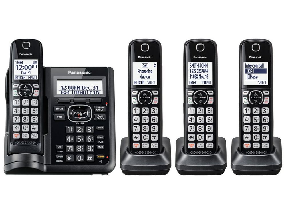 4HS Cordless Telephone- ITAD- DK- Black