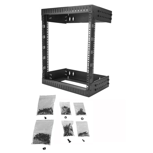 WALL MOUNT RACK FOR NETWORK SWITCH 12U OPEN FRAME SERVER RACK
