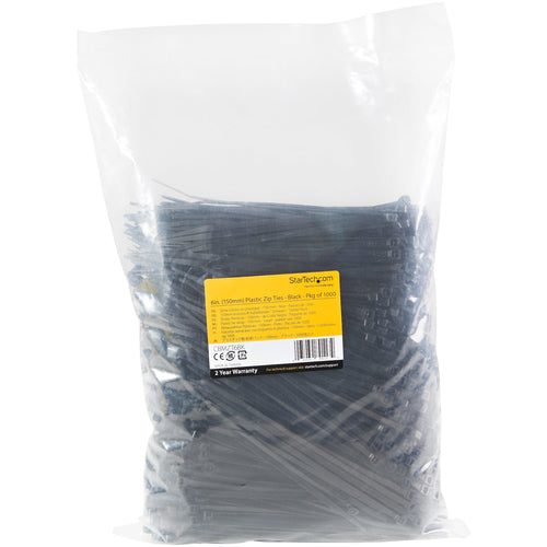 1000PK PLASTIC CABLE TIES NYLON SELF LOCKING WIRE ZIP TIES - 6 INCH