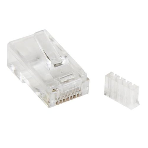 CAT6 MODULAR ETHERNET PLUGS RJ45 SOLID WIRE 50 PACK