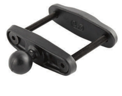 RAM FORKLIFT CLAMP 2.5 MAX WIDTH SQUARE RAIL BASE W/1 BALL (MNT-RAM-B247U25)