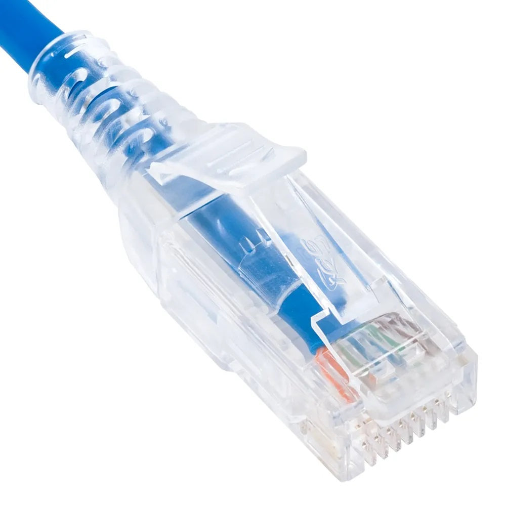 PATCH CORD- CAT 6 SLIM CLEAR SR 25PK 1FT