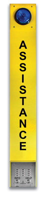 VoIP Two-Button Yellow Assistance Tower