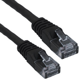 CAT6 PATCH CORD BOOTED 30' BLACK