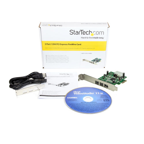 3 PT PCIE FIREWIRE CARD ADAPTER 1394 PCI EXPRESS FIREWIRE CARD
