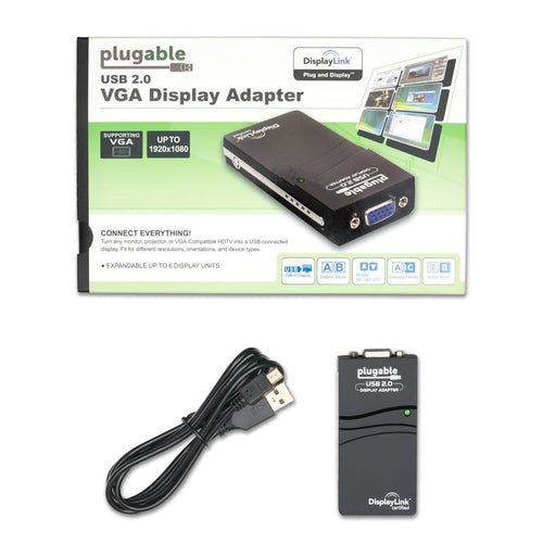 PLUGABLE USB-VGA-165 USB 2.0 TO VGA ADAPTER