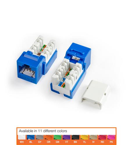 KJNE-8P8C-C6-90-BK CAT6 JACK BLACK
