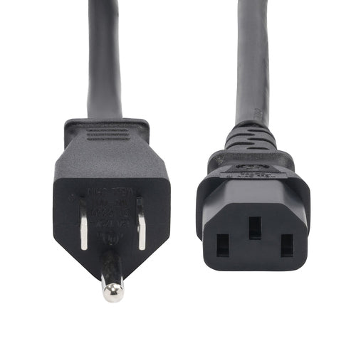 8FT COMPUTER POWER CORD NEMA 5-15P TO C13 13A 125V