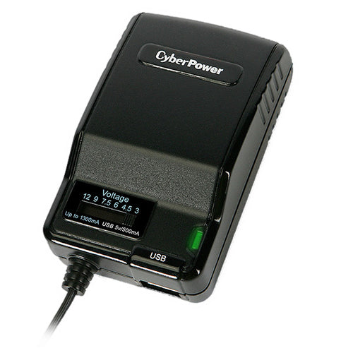 UNIVERSAL POWER ADAPTER 3-12V 1300MA AC NEMA 5-15P PLUG 1YR WARR