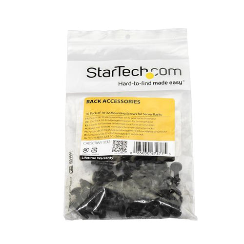 10-32 SERVER RACK SCREWS 50PACK 50 PACK SERVER RACK MOUNTING SCREWS