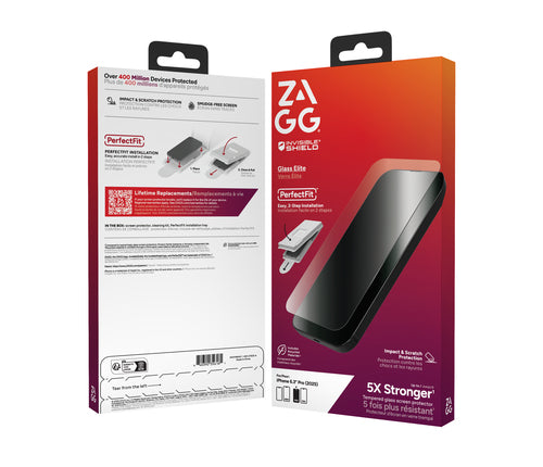 ZAGG GLASS ELITE SCREEN PROTECTOR FOR IPHONE 17 PRO (200118645)