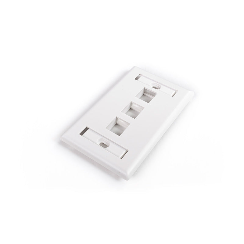 3 PORT WINDOW FACEPLATE WHITE
