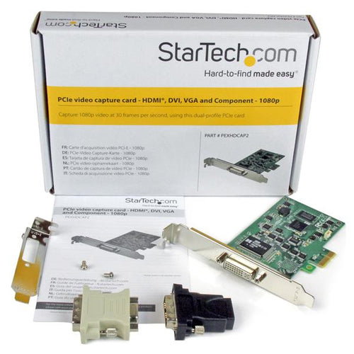 PCIE VIDEO CAPTURE CARD DESKTOP PC HDMI VGA DVI COMPONENT HD CARD