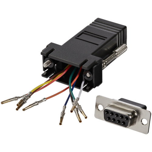 DB9 SERIAL TO RJ45 MODULAR ADAPTER F/F
